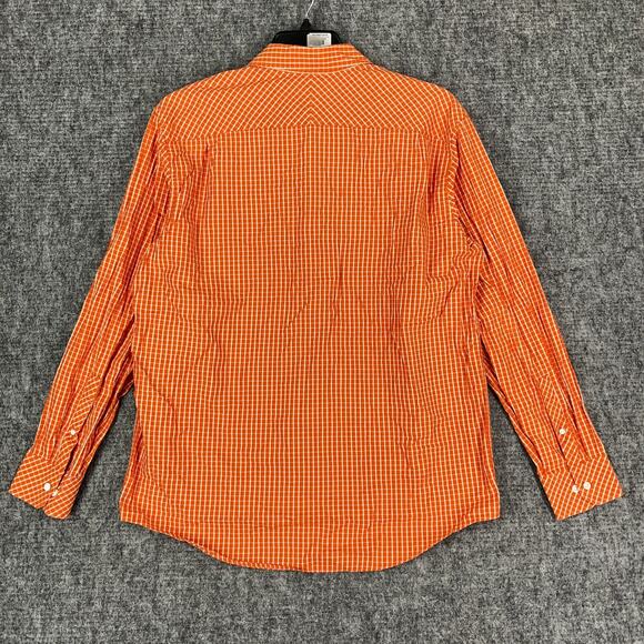 Banana Republic Shirt Mens Large Relaxed Fit Button Front Business Casual Orange - Picture 3 of 10
